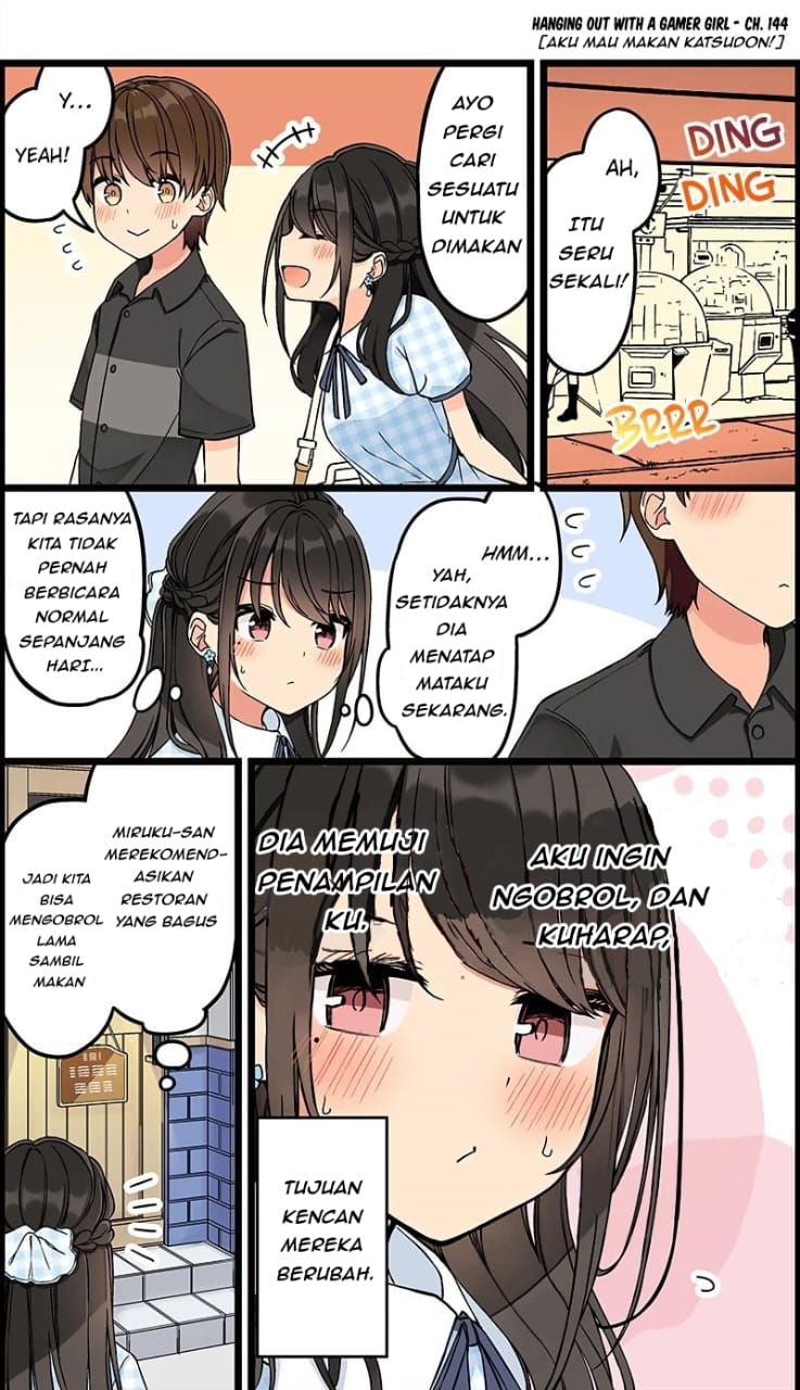 Hanging Out with a Gamer Girl Chapter 144 Bahasa Indonesia